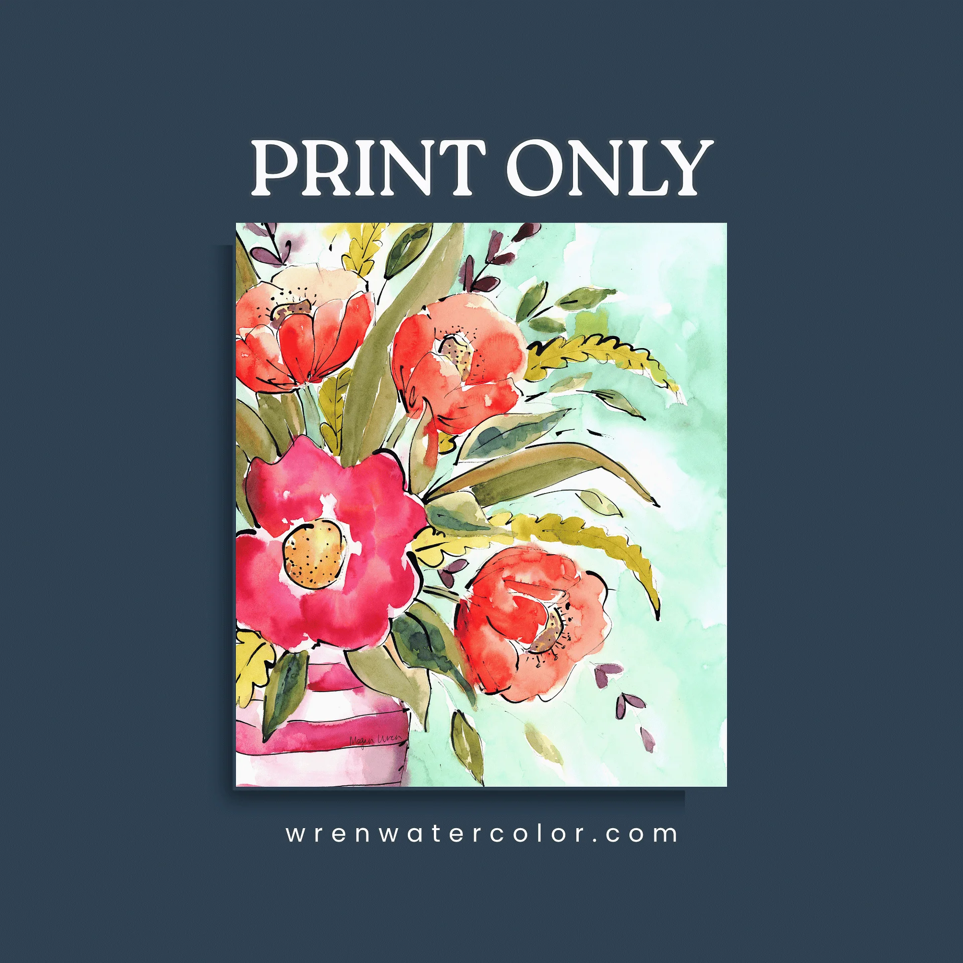 Floral Watercolor Print - Bold & Blooming product image (9)