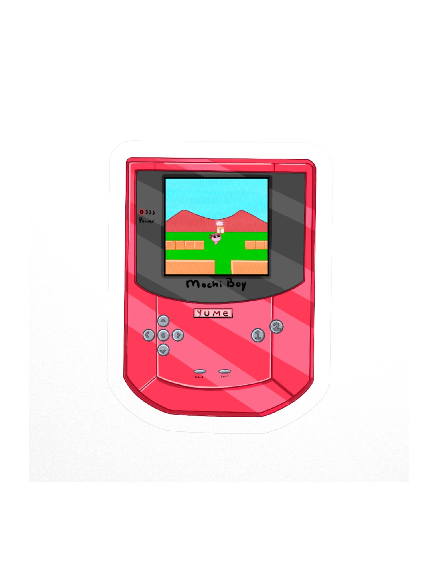 Mochi Boy Red! Sticker product image (2)