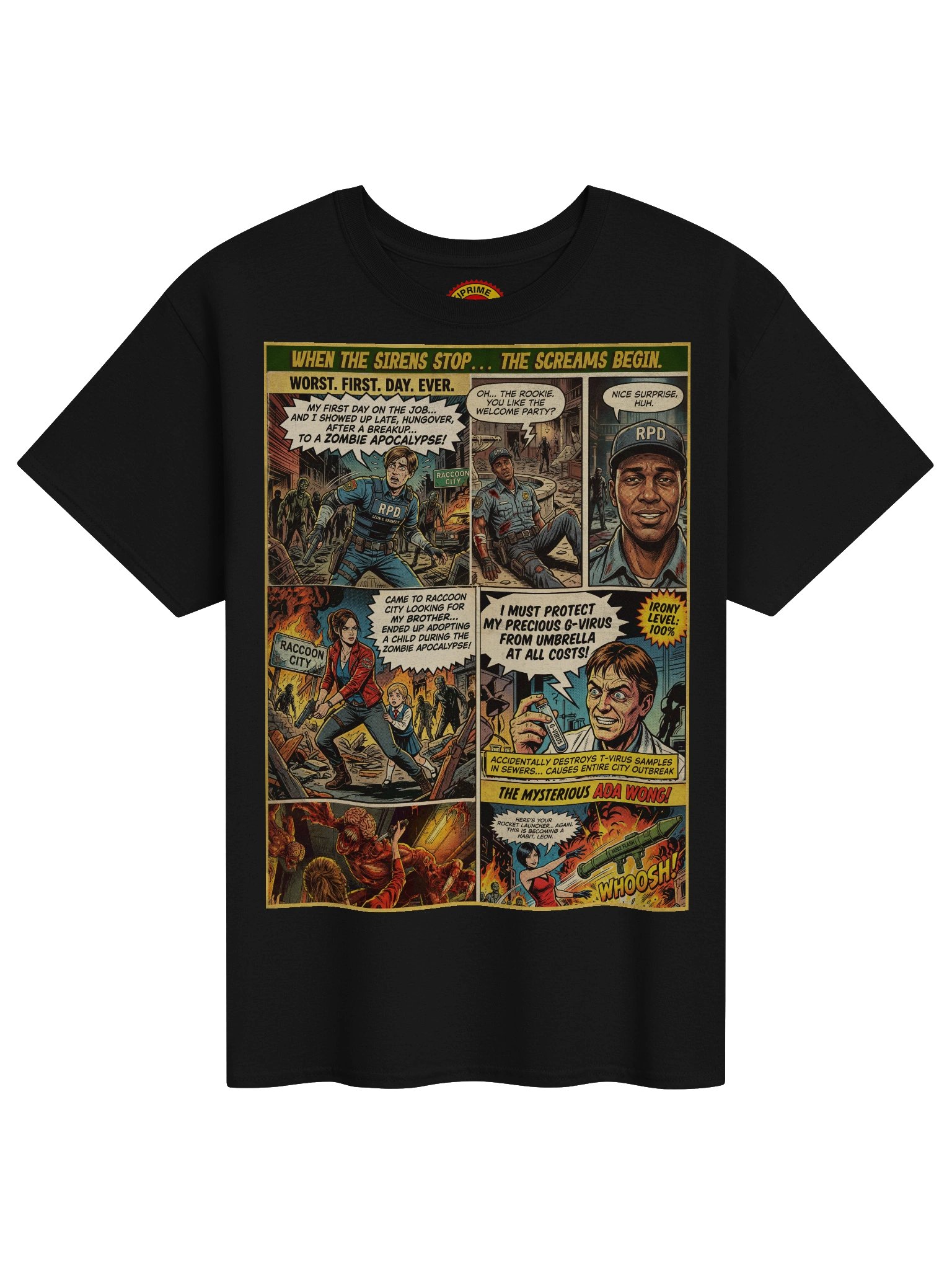 Resident Evil Comic Panel Art T-Shirt product image (1)