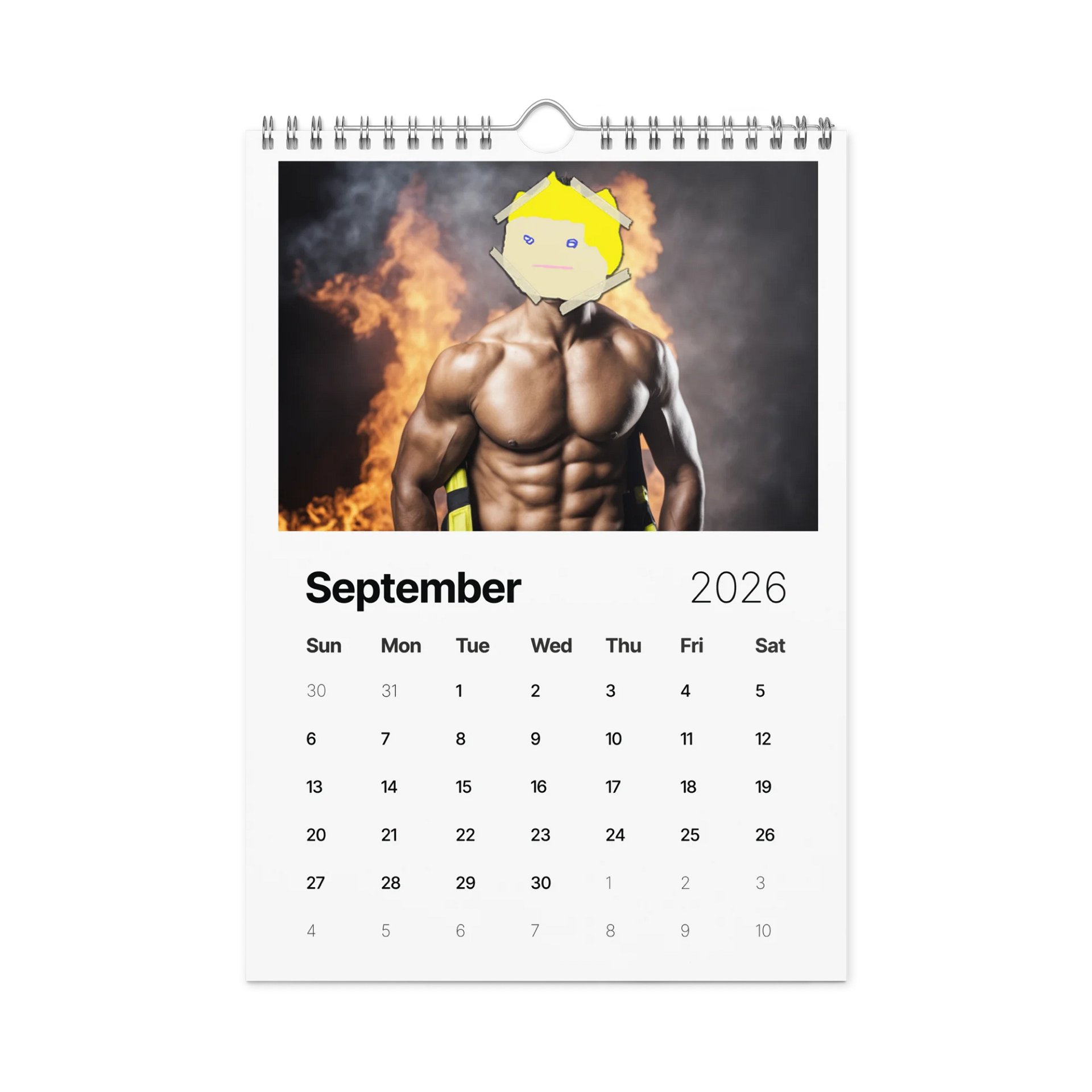 the official 2026 meme farmer hamish spicy fireman calendar product image (11)