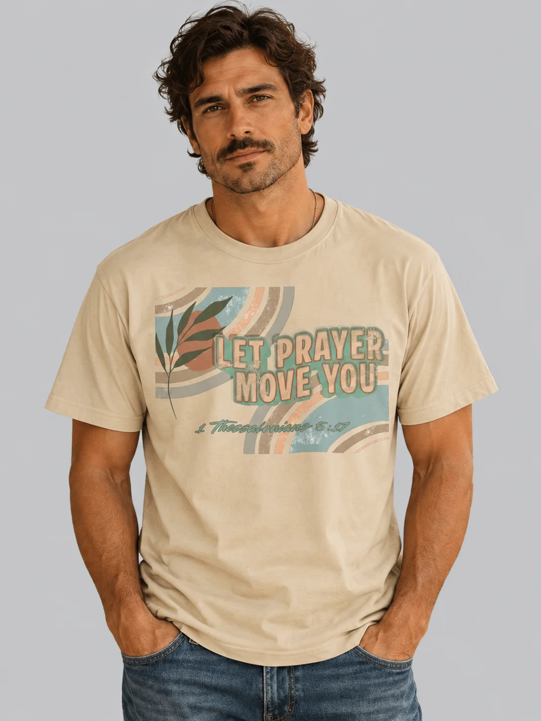 Let Prayer Move You Mens Boho Praise Dance T-Shirt product image (1)