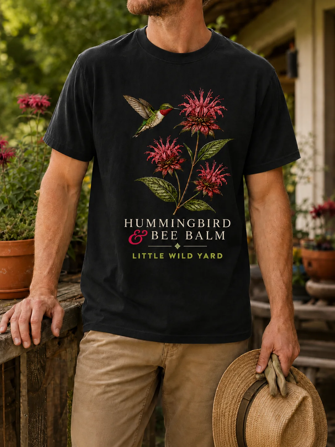 Hummingbird & Bee Balm T-shirt product image (3)