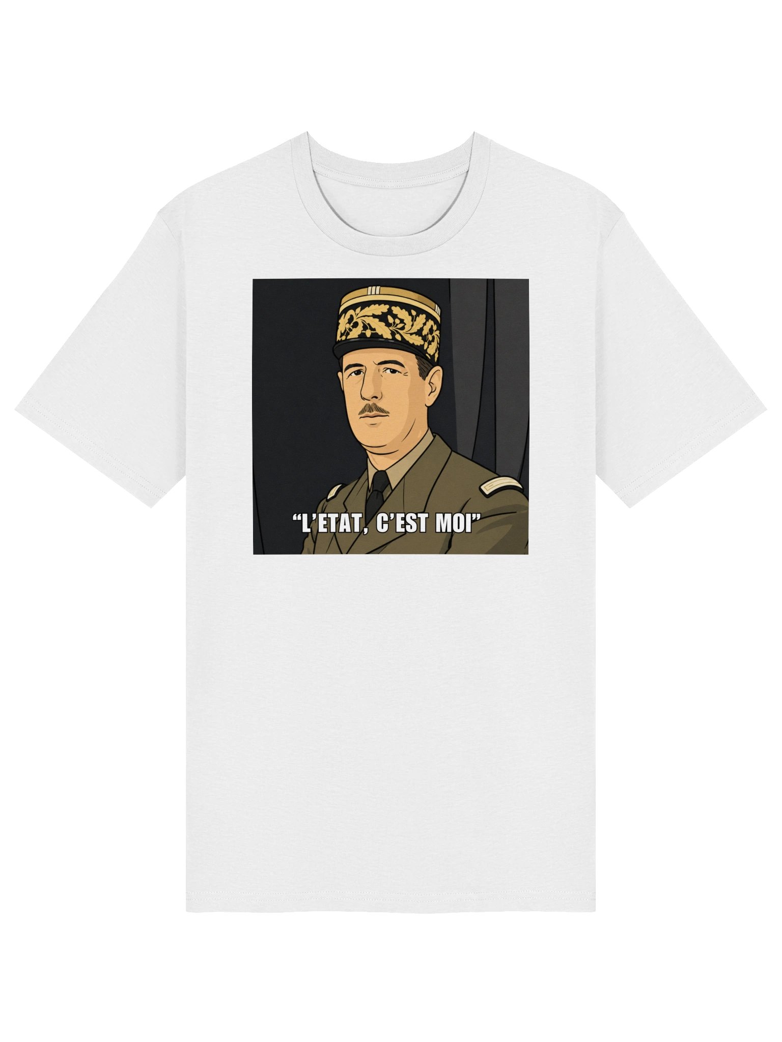 L'etat c'est moi - Charles De Gaulle (Organic unisex T-shirt) product image (5)