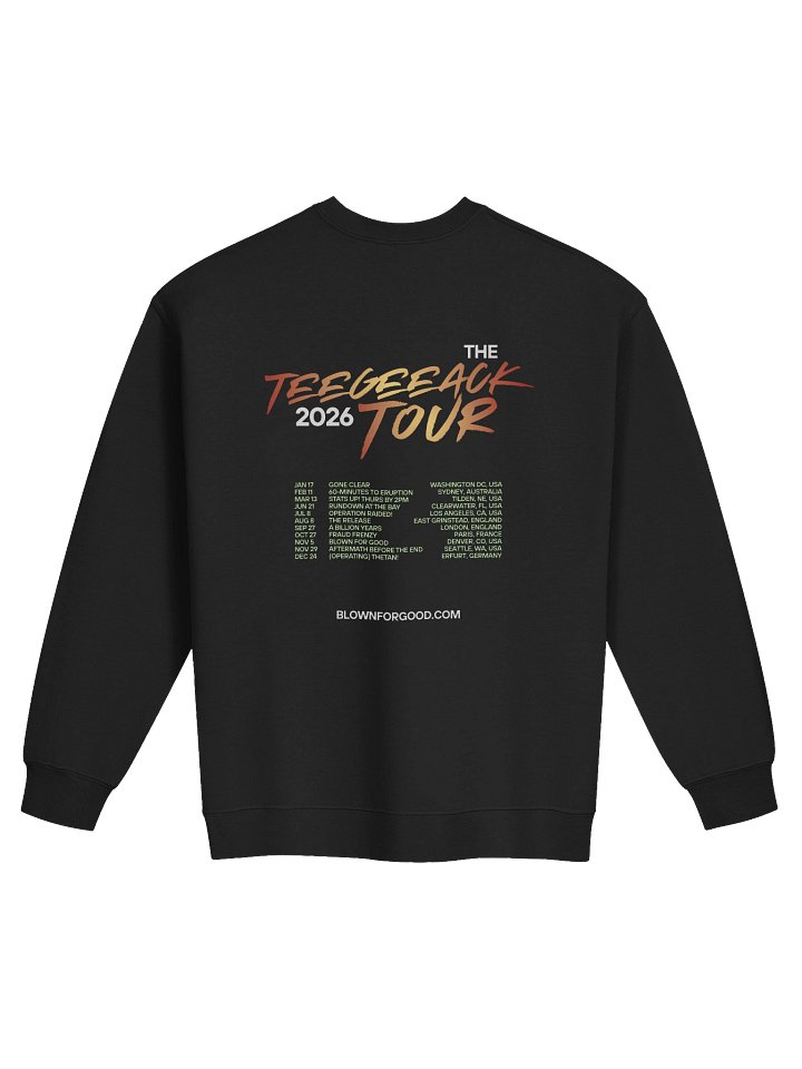 Xenu & the Body Thetans: 2026 Tour Official Crewneck product image (9)