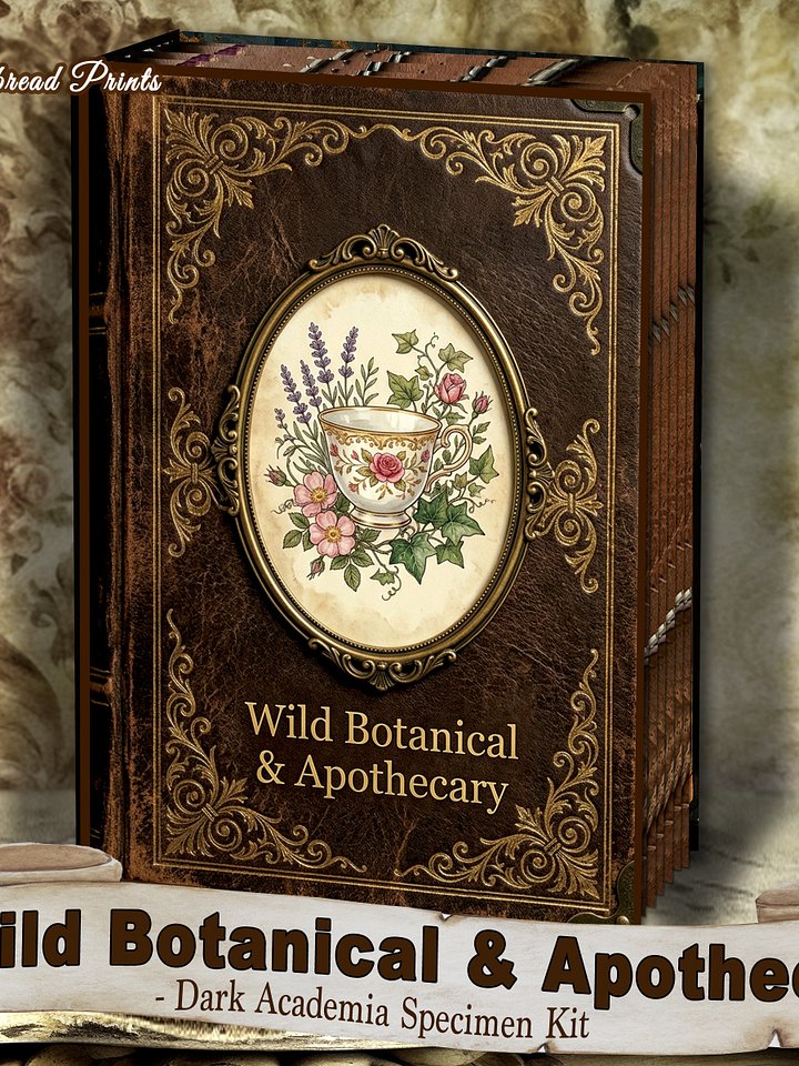 Wild Botanical & Apothecary A Dark Specimen Junk Journal Ephemera Digital+FREEB product image (1)