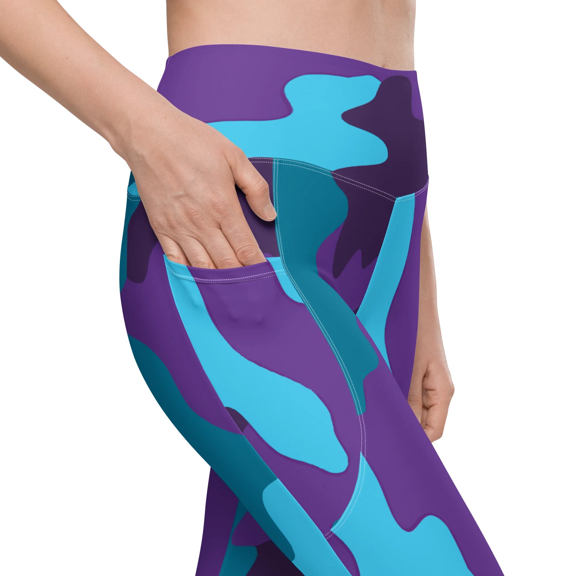 Vibrant Camo All-Over Leggings with Pockets product image (10)