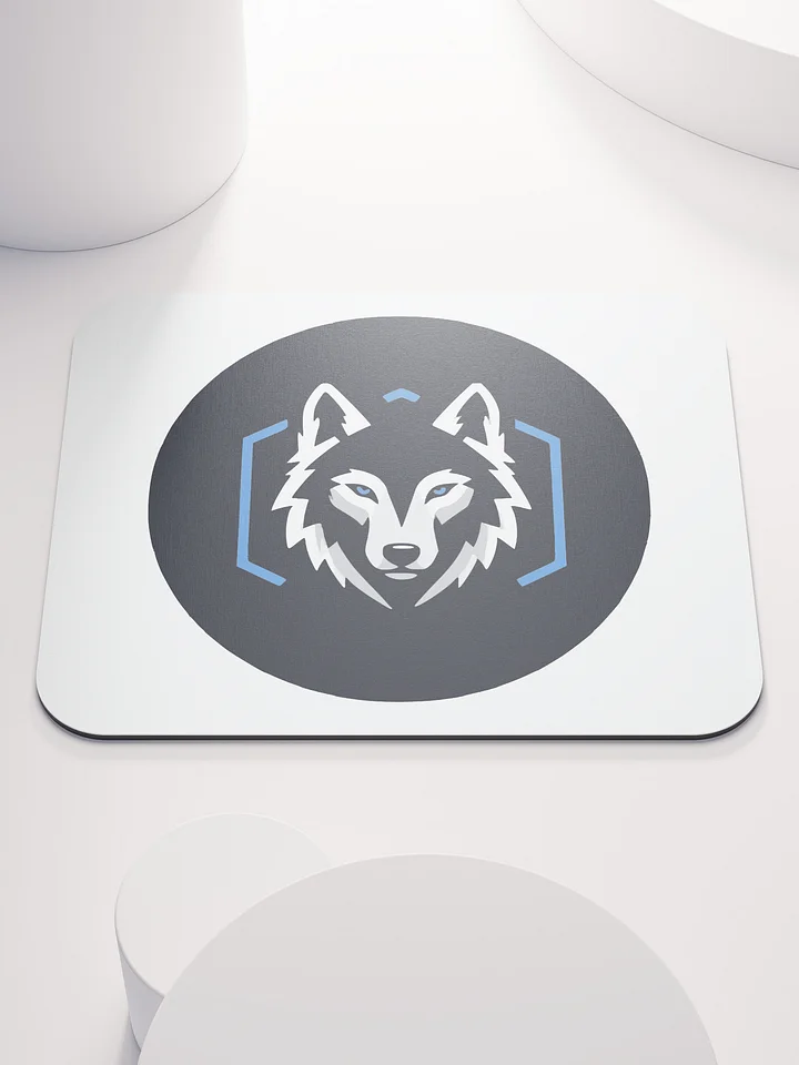 Blue-Eyed Wolf Logo Mouse Pad product image (1)