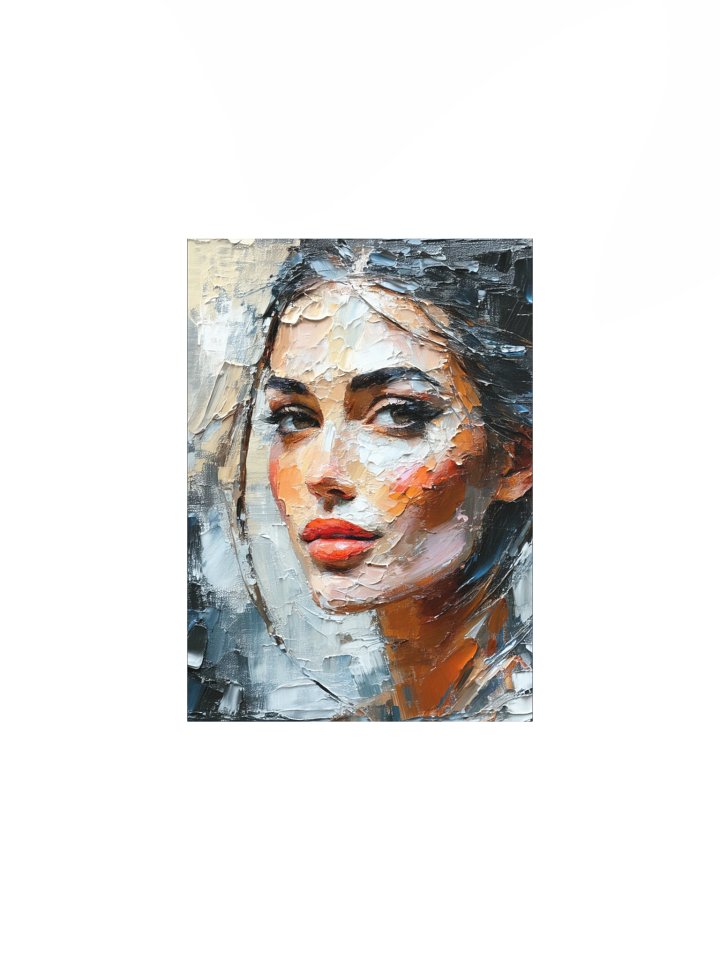 Vibrant Abstract Woman Art Print - Modern Portrait Painting product image (2)