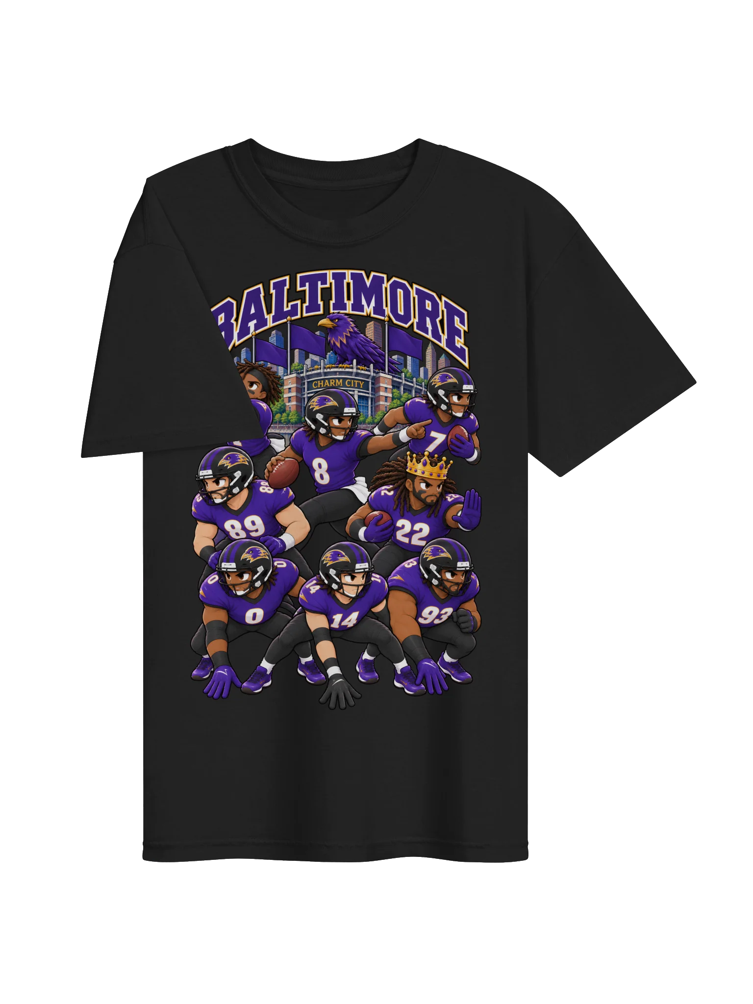 Baltimore Football Animated Player T-Shirt product image (7)