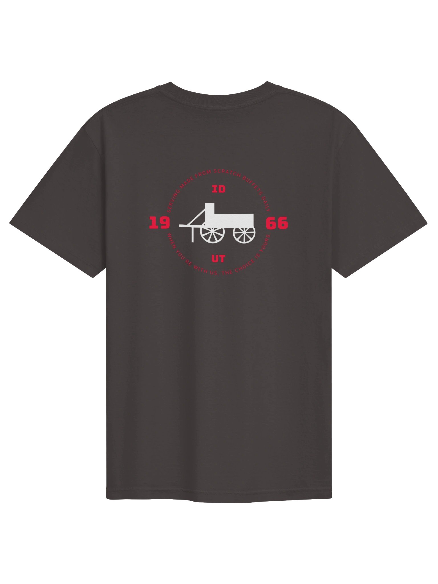 Heritage Tee - Graphite & Red product image (2)