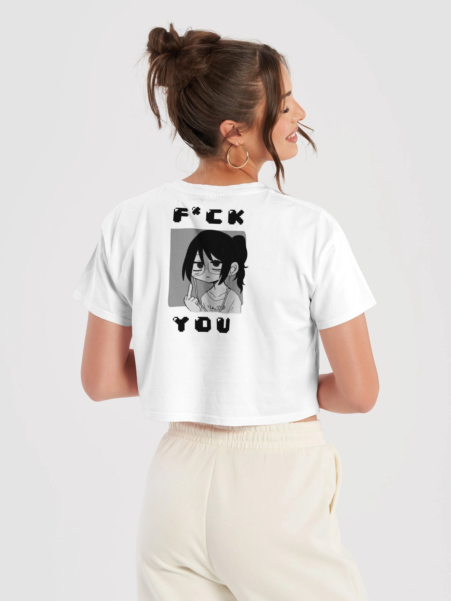Sleepy & Savage – Anime Aesthetic Crop Top product image (54)