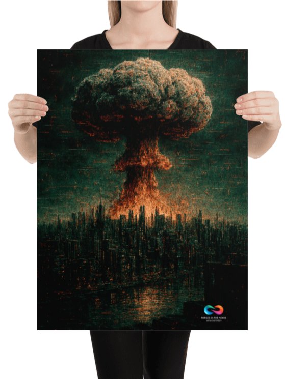 CINEMATIC ART POSTER – DYSTOPIAN GLITCH #009 product image (2)