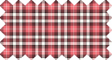 Coral Pink, Black, and White Plaid (CO11)