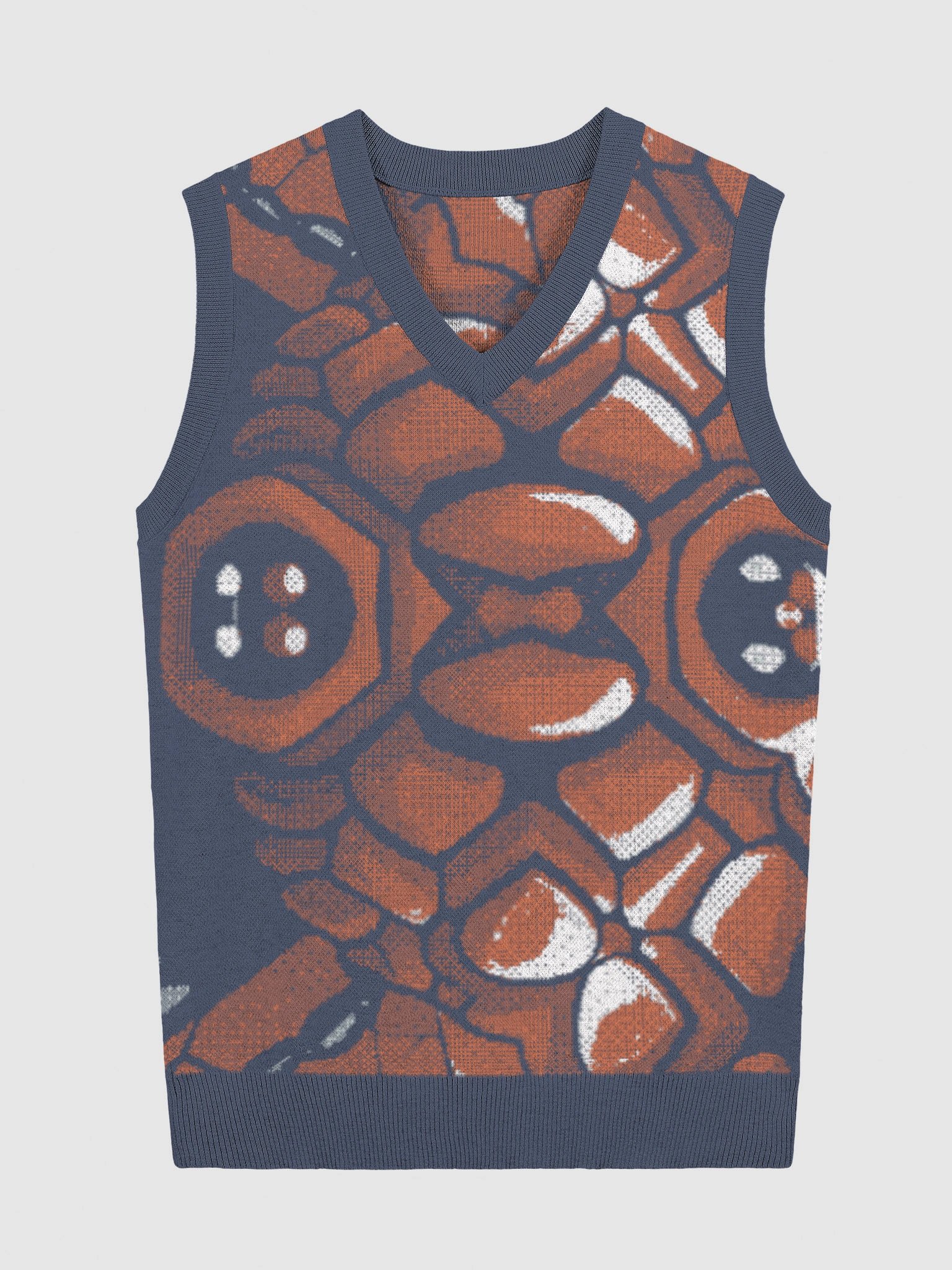 Rock Texture V-Neck Vest product image (2)