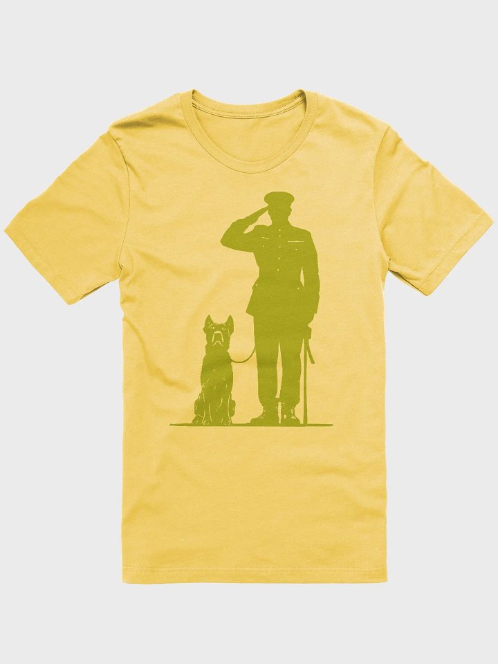 Army captain and dog saluting product image (2)