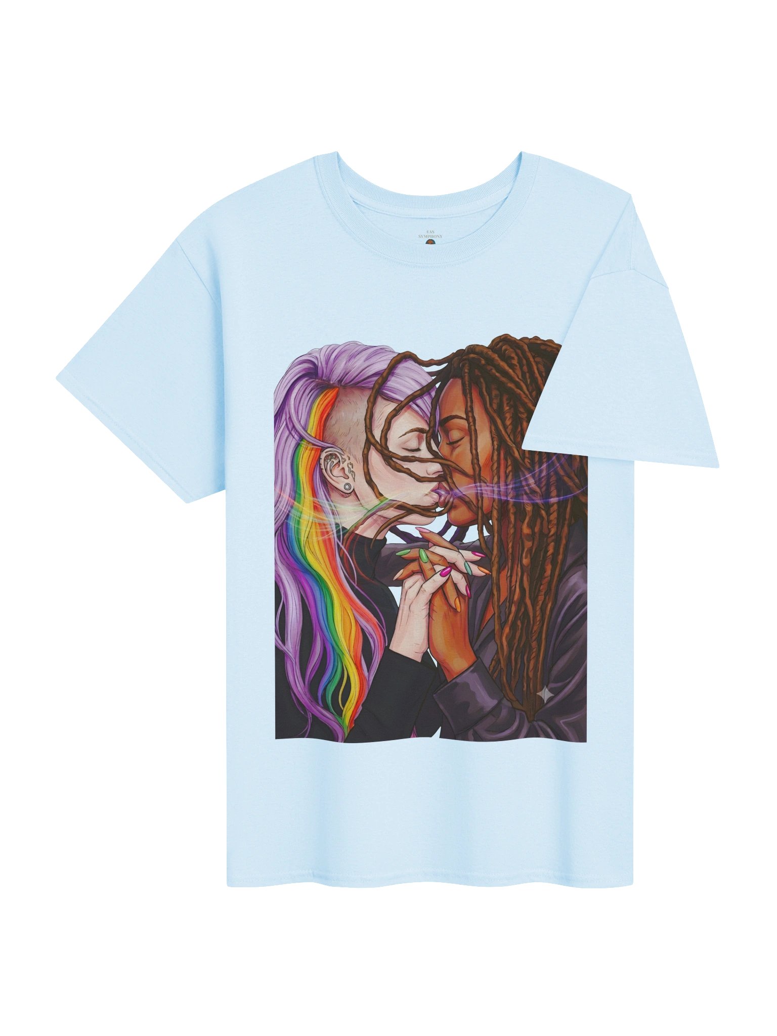 Rainbow Kiss Illustration Tee product image (4)