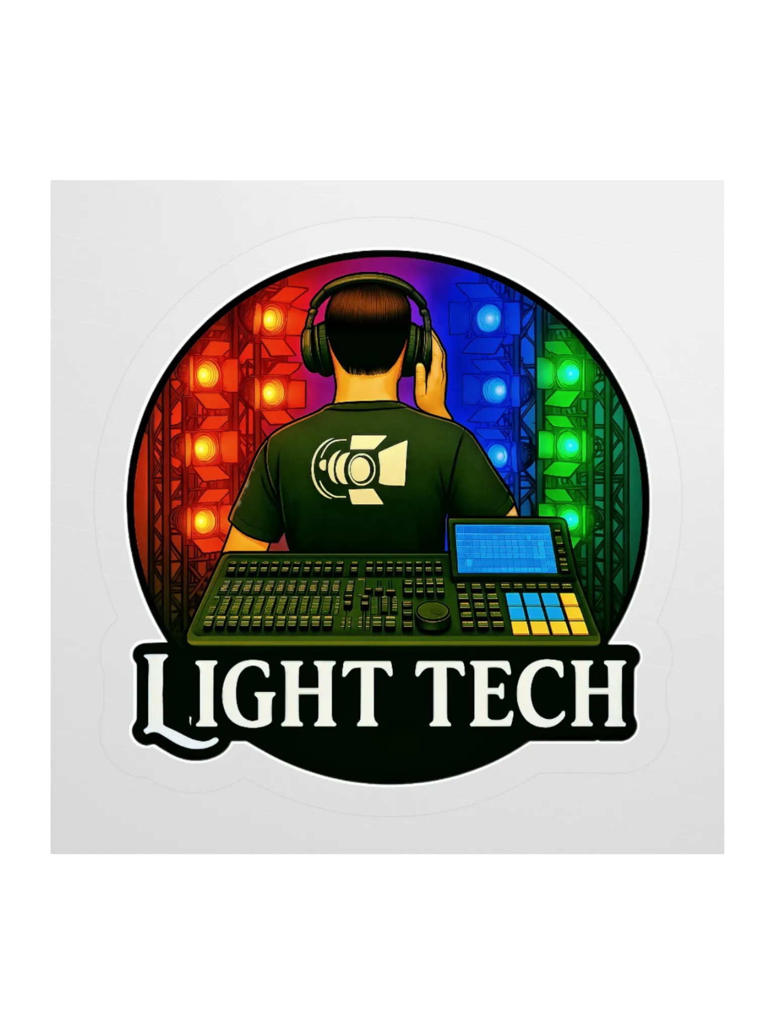 Theatrically Jerry: Light Tech Stickers product image (1)