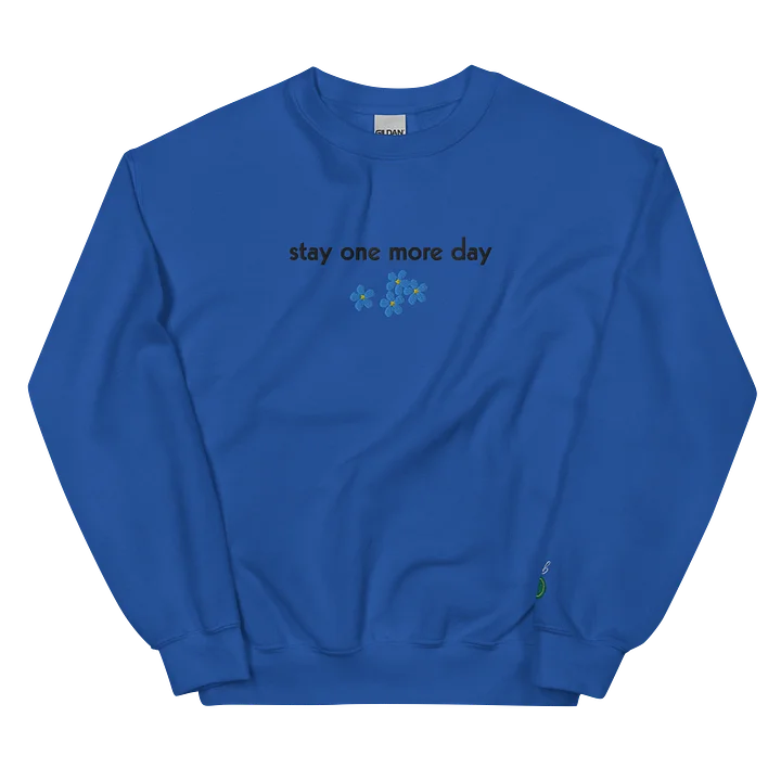 Stay One More Day Embroidered Sweatshirt product image (1)