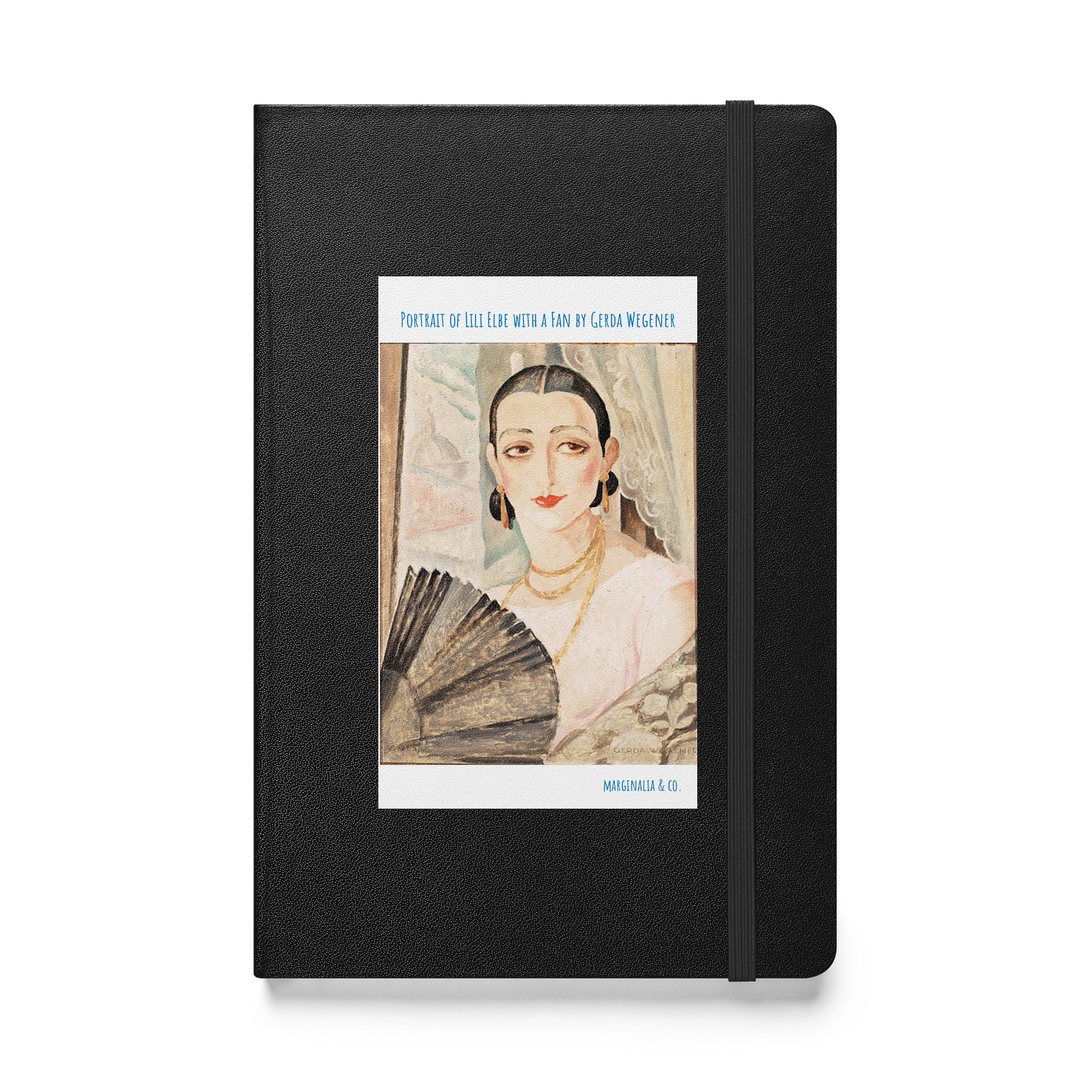 Portrait of Lilli Elbe with a fan. Gerda Wegener product image (1)