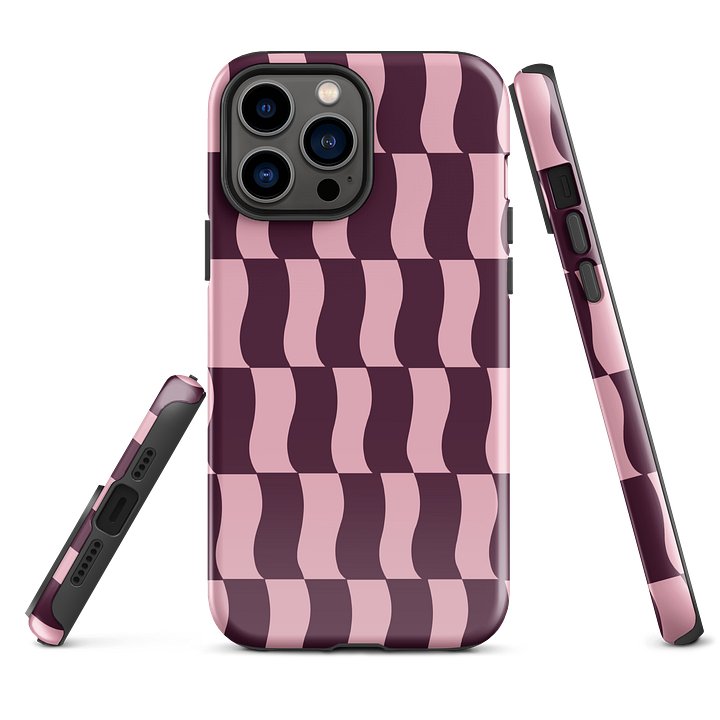 Wildberry Wavy Blocks iPhone Case product image (2)