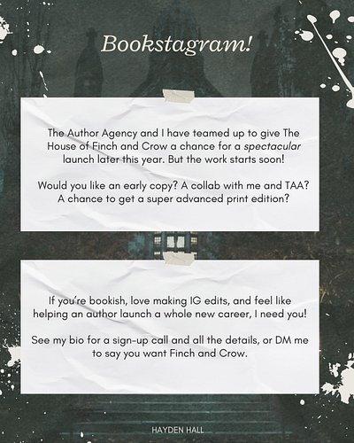 Are you a book-loving influencer? I need your help 👀
Finch and Crow are already my most pre-ordered book ever, but it’s a sca...