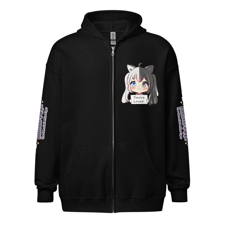 Heavy Blend Zip Hoodie (Unisex) - Byakko You Are Loved Edition product image (1)
