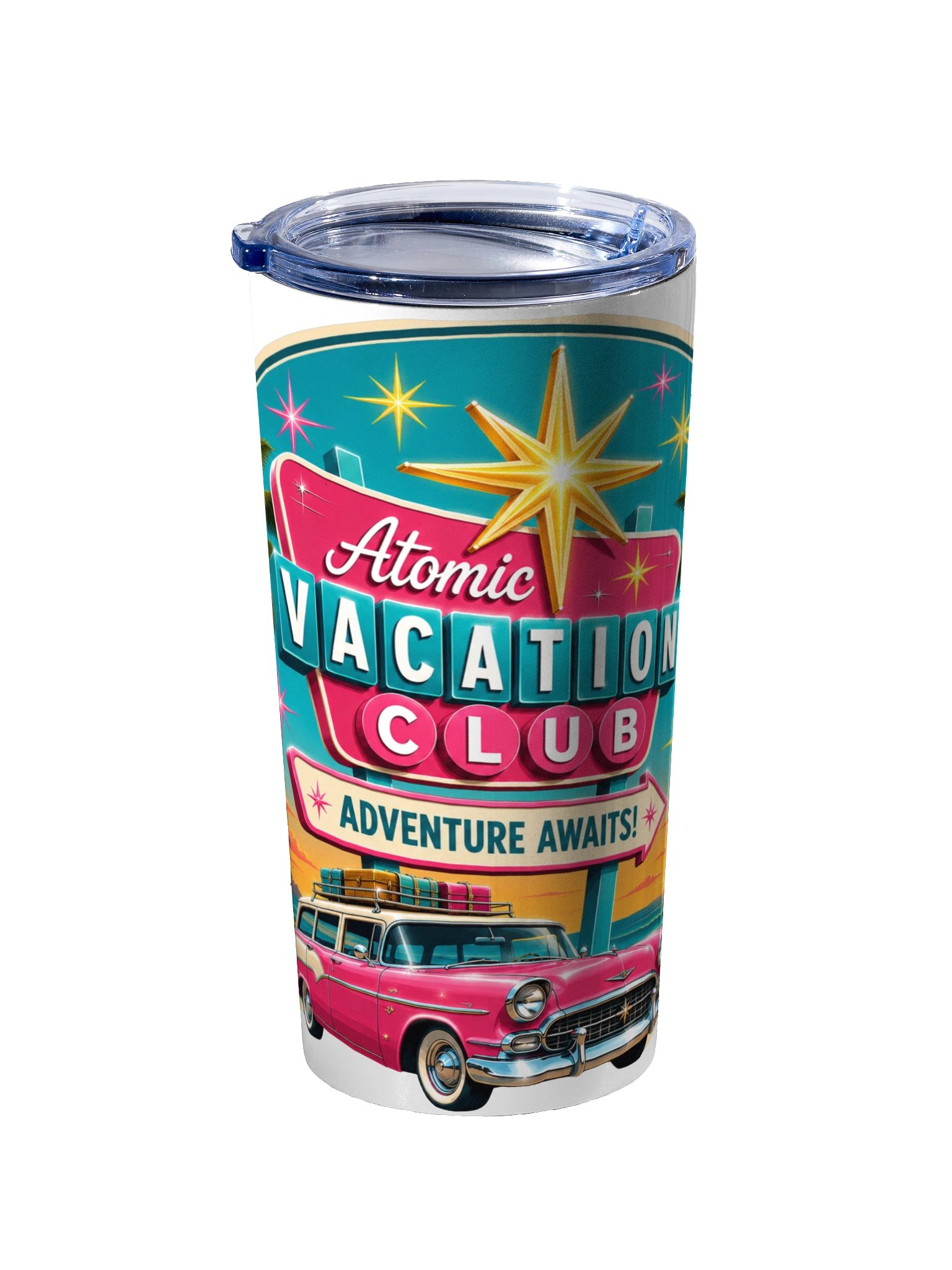Atomic Vacation Club 20 oz Stainless Steel Travel Tumbler product image (2)