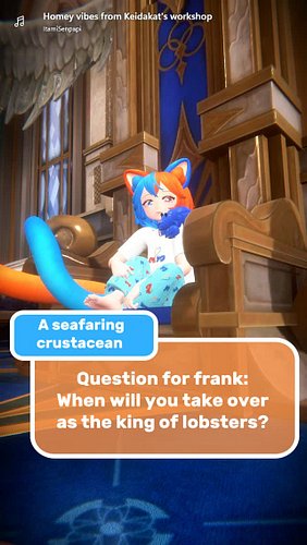 My vtuber pet Frank is getting some massive lore drops!
Ask questions here: https://forms.gle/JqXpNPfhDSMVwGy36

VRChat World...