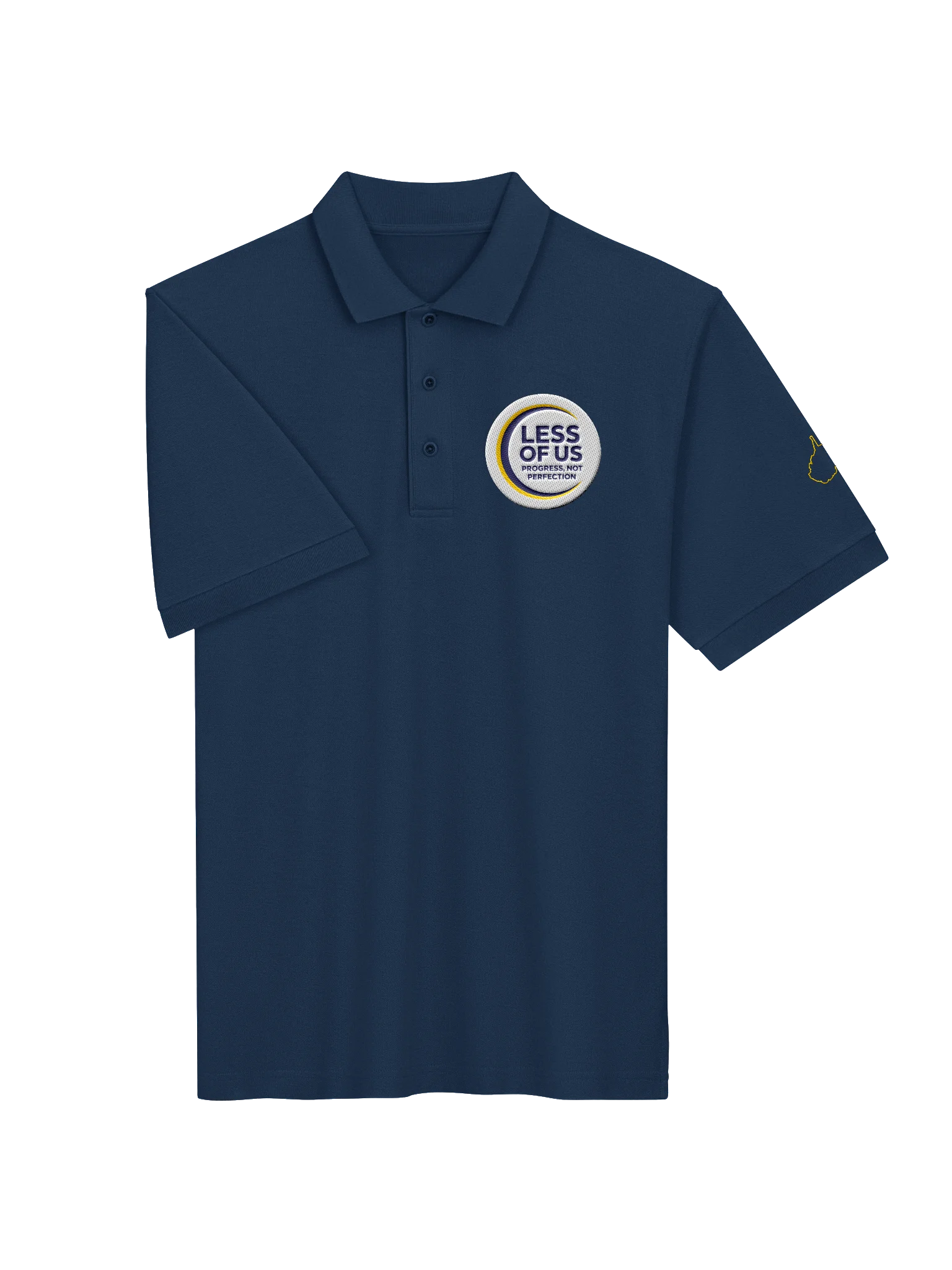 LESS OF US Badge Polo — Progress, Not Perfection product image (3)