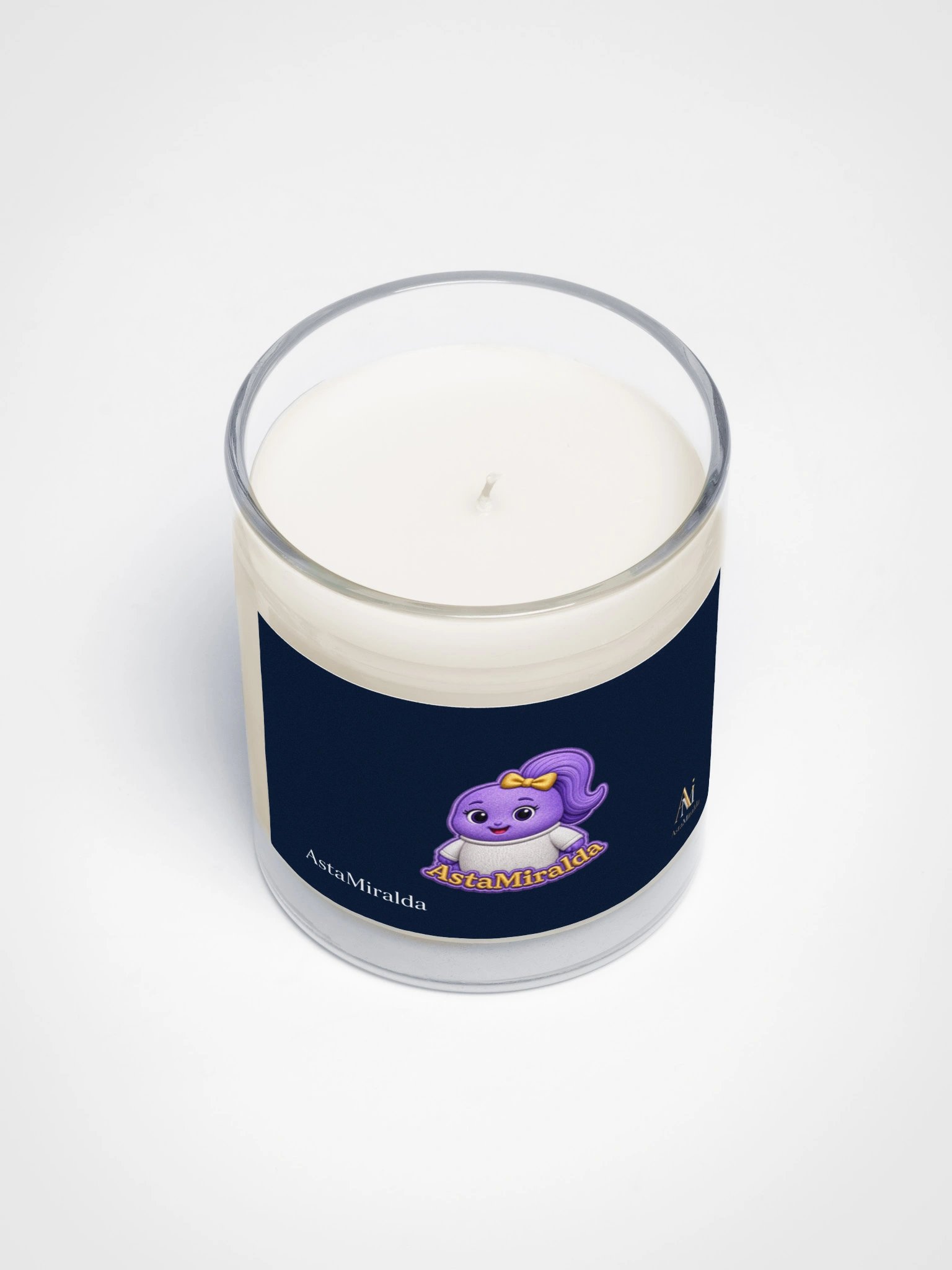 Soy Wax Candle In A Clear Glass Jar product image (3)
