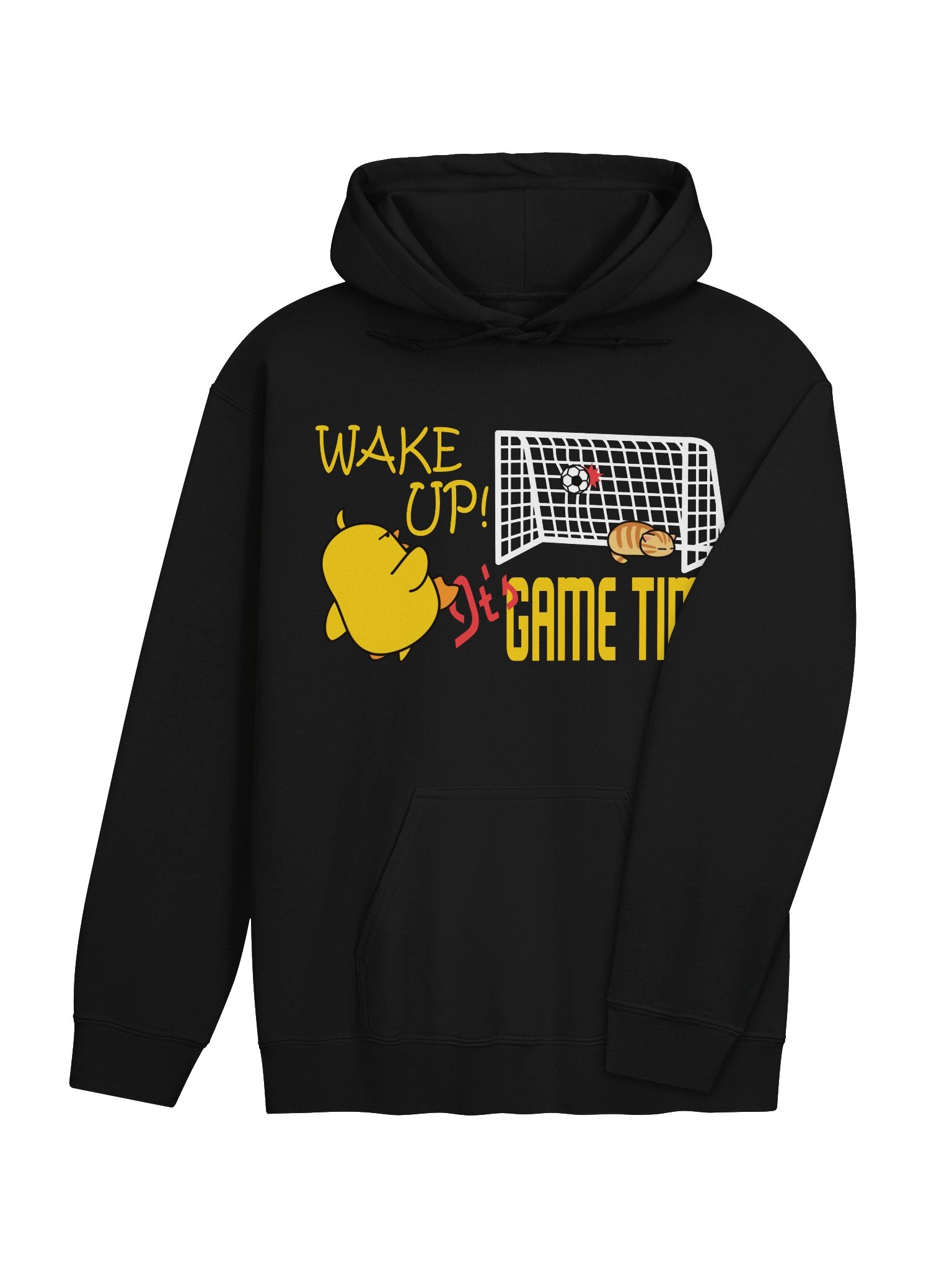 Soccer Cat (WAKE UP, It's GAME TIME) - Unisex Adult Hoodie product image (3)