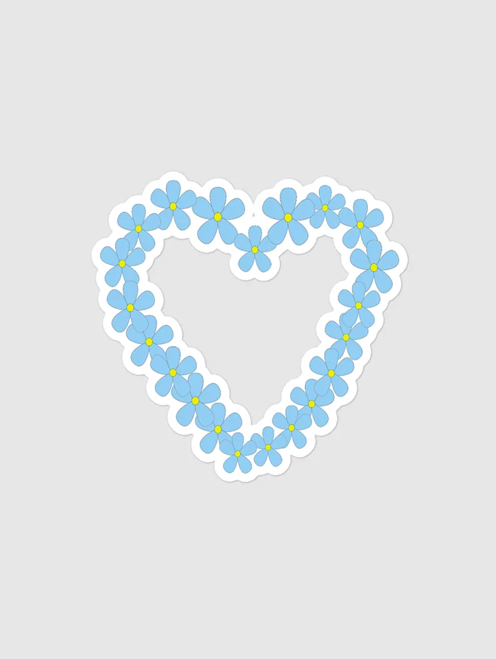 Forget-Me-Not Heart Bubble-free stickers product image (1)