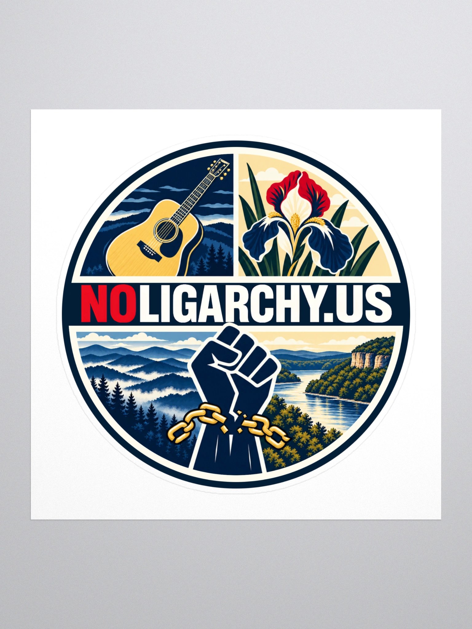 Tennessee NOLIGARCHY.US sticker product image (1)