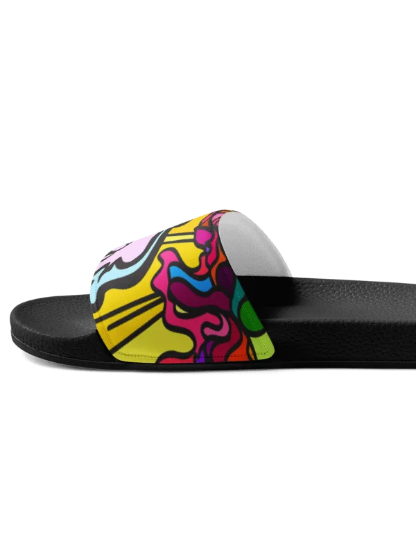 Vibrant Swirls Women's Slides - Wave at Sunset product image (5)