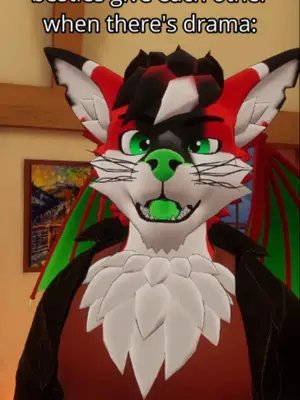 Sometimes the drama do make you wanna just give that look. #drama #tea#vrchat