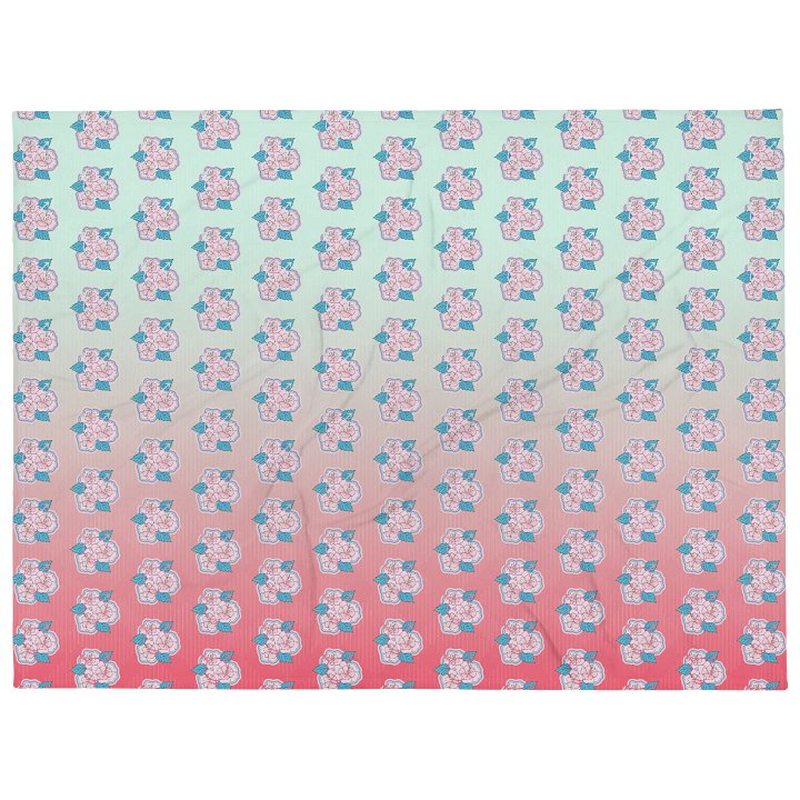 LGBTQIAP2S+ 2025, Trans Flower with Symbol, Blanket product image (1)