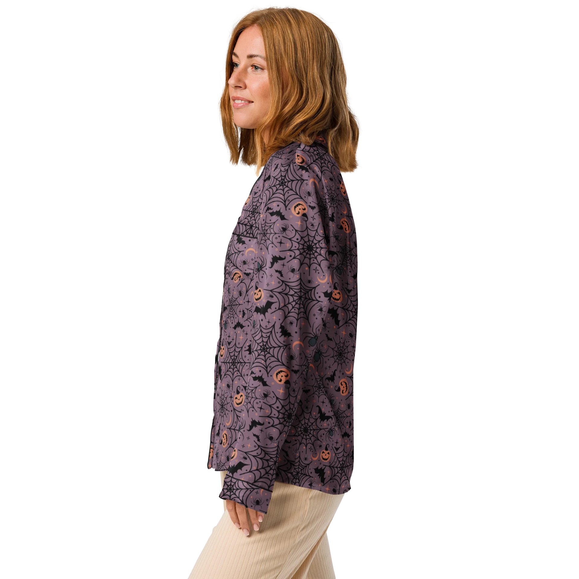 Retro Halloween Pajama Shirt in Purple product image (4)