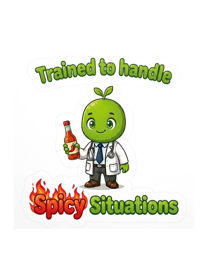 IvySprout Trained to handle Spicy Situations Sticker product image (1)