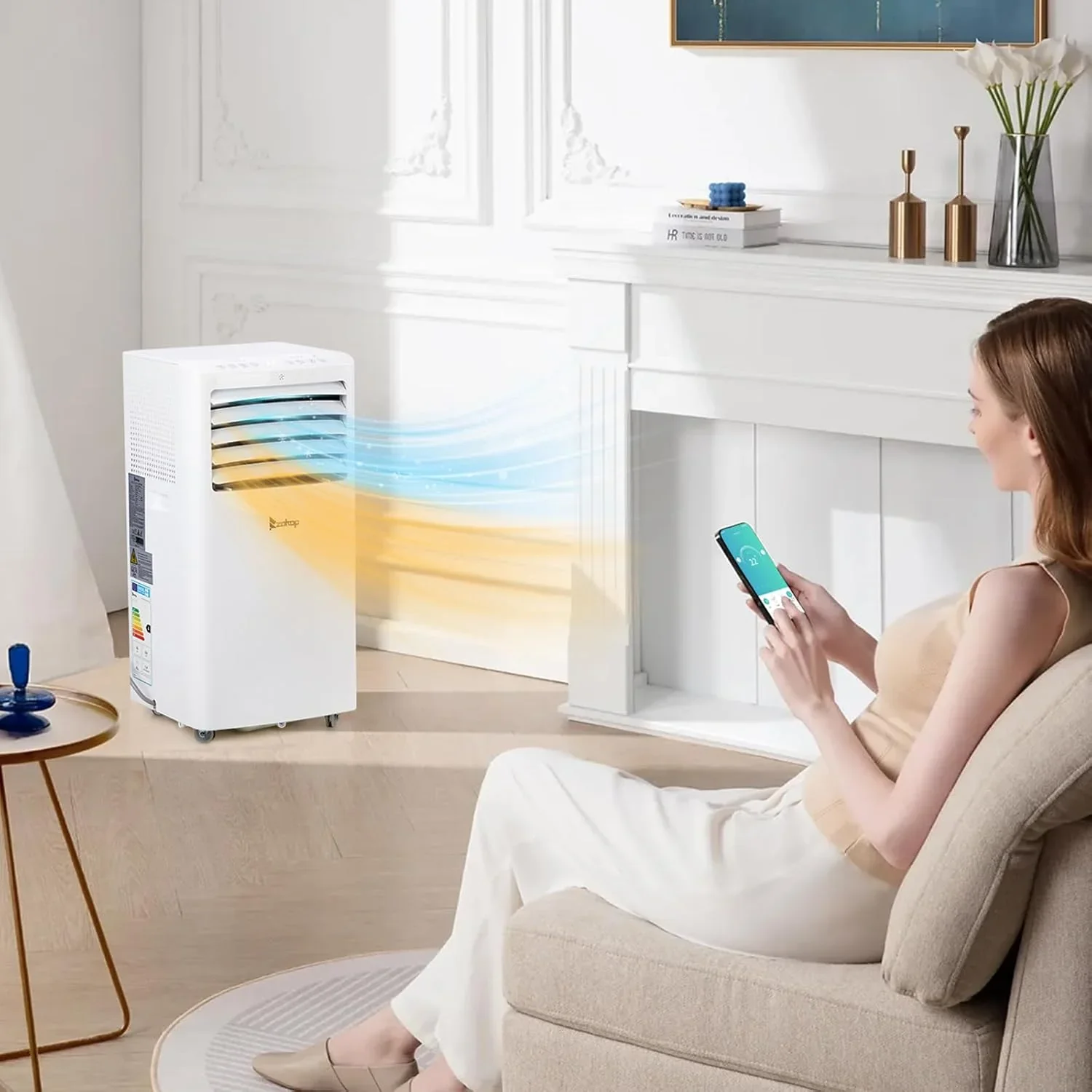 12000 BTU Portable Air Conditioner with Heating, Dehumidifier, WiFi & Remote Control product image (10)