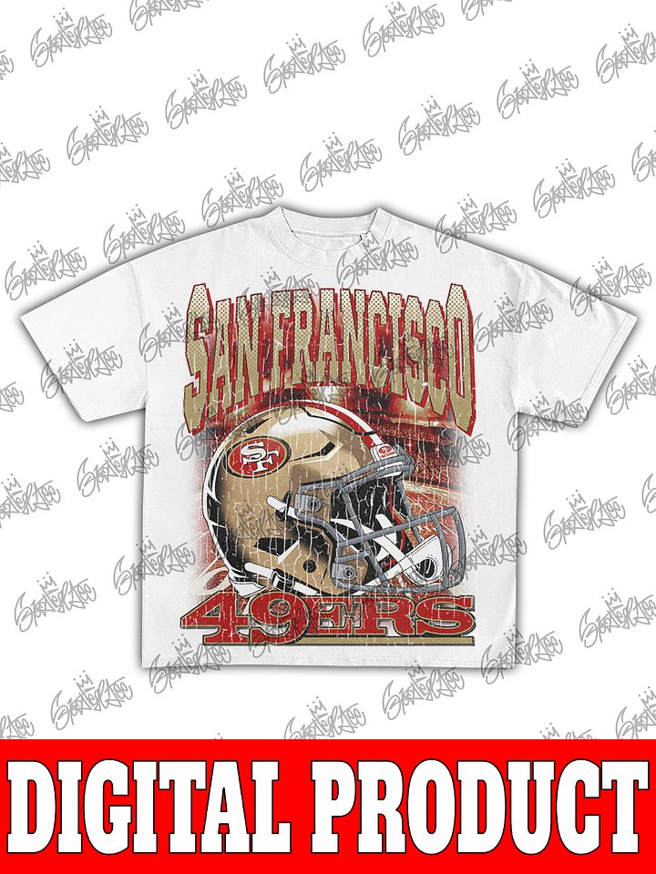 San Francisco 49ers Vintage 90s Bootleg Graphic Design product image (2)