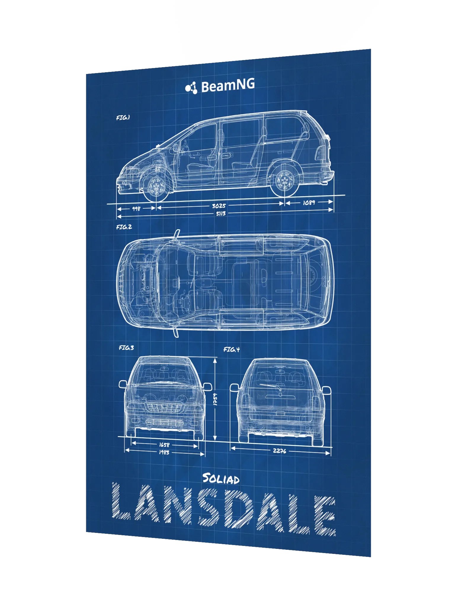 Soliad Lansdale Blueprint Poster product image (3)