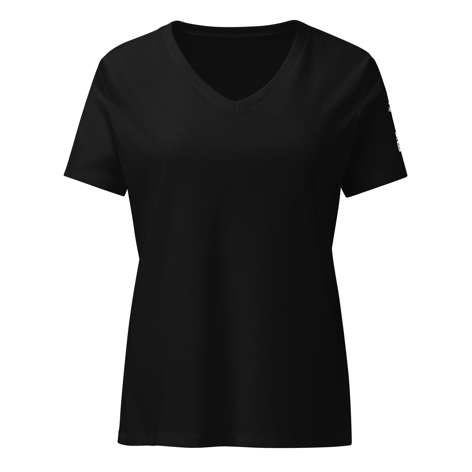 "Snips Happen" Relaxed V-Neck Tee product image (3)