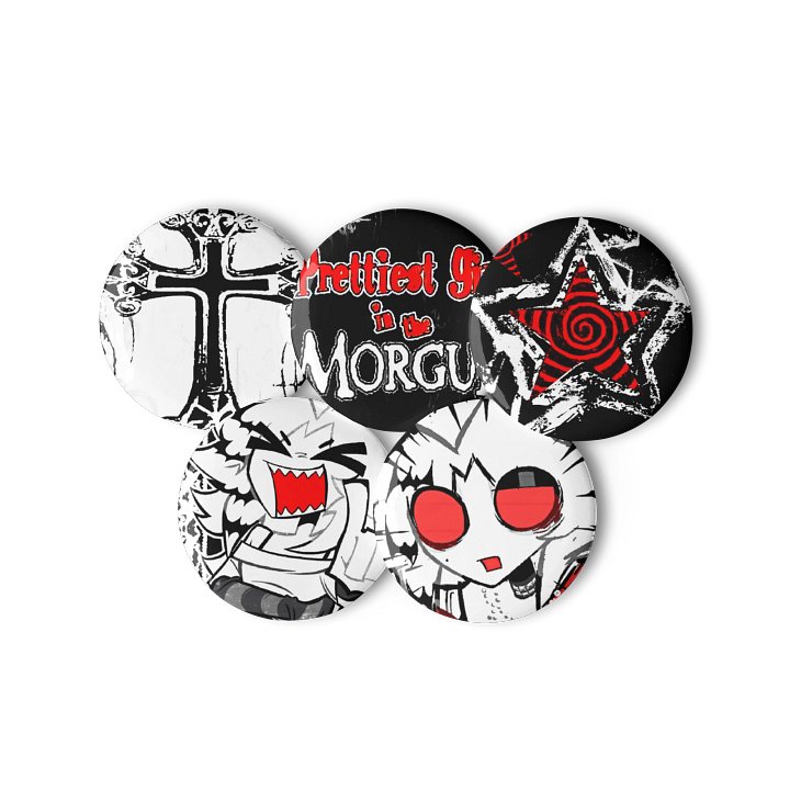 GHOSTIE/GOOBIE THEMED PIN BUTTONS product image (3)