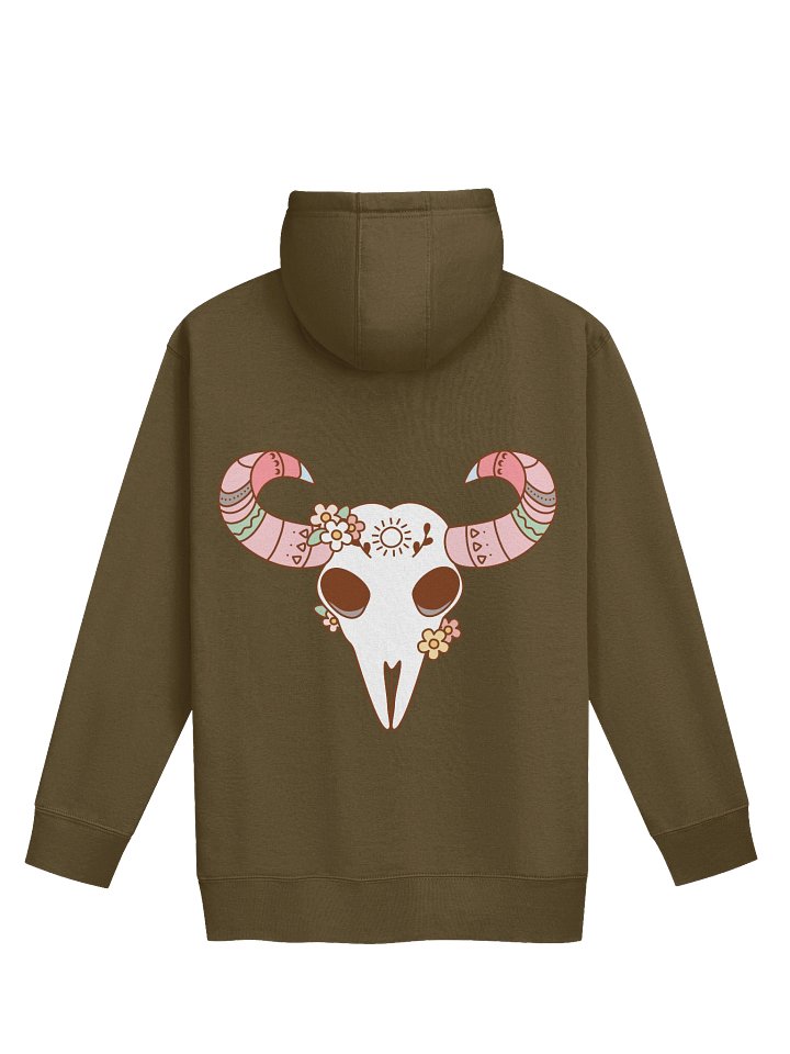 Mystic Horns Hoodie | Dual Design Skull Moth Vintage Gothic Character Sweater product image (18)