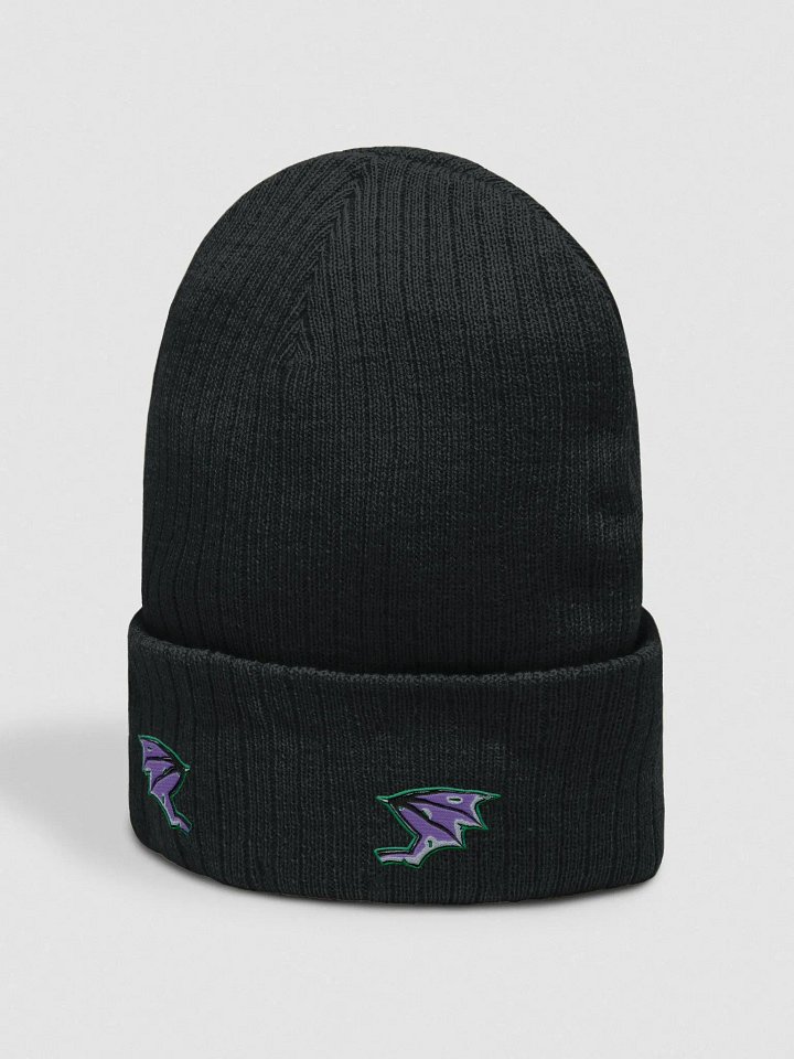 Bat Wingalings Black Knit Beanie product image (2)