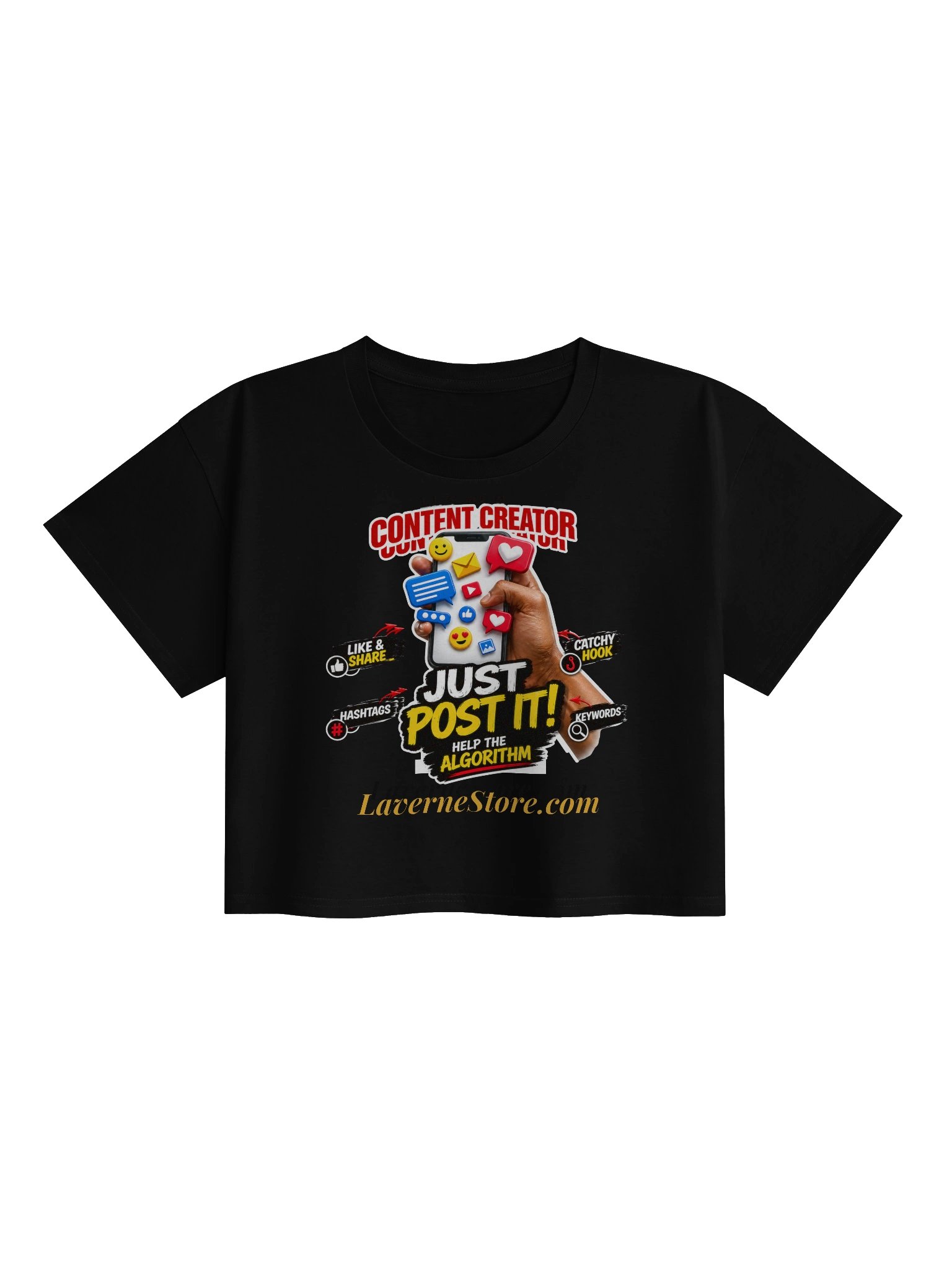 Just Post It Content Creator Crop Top product image (3)