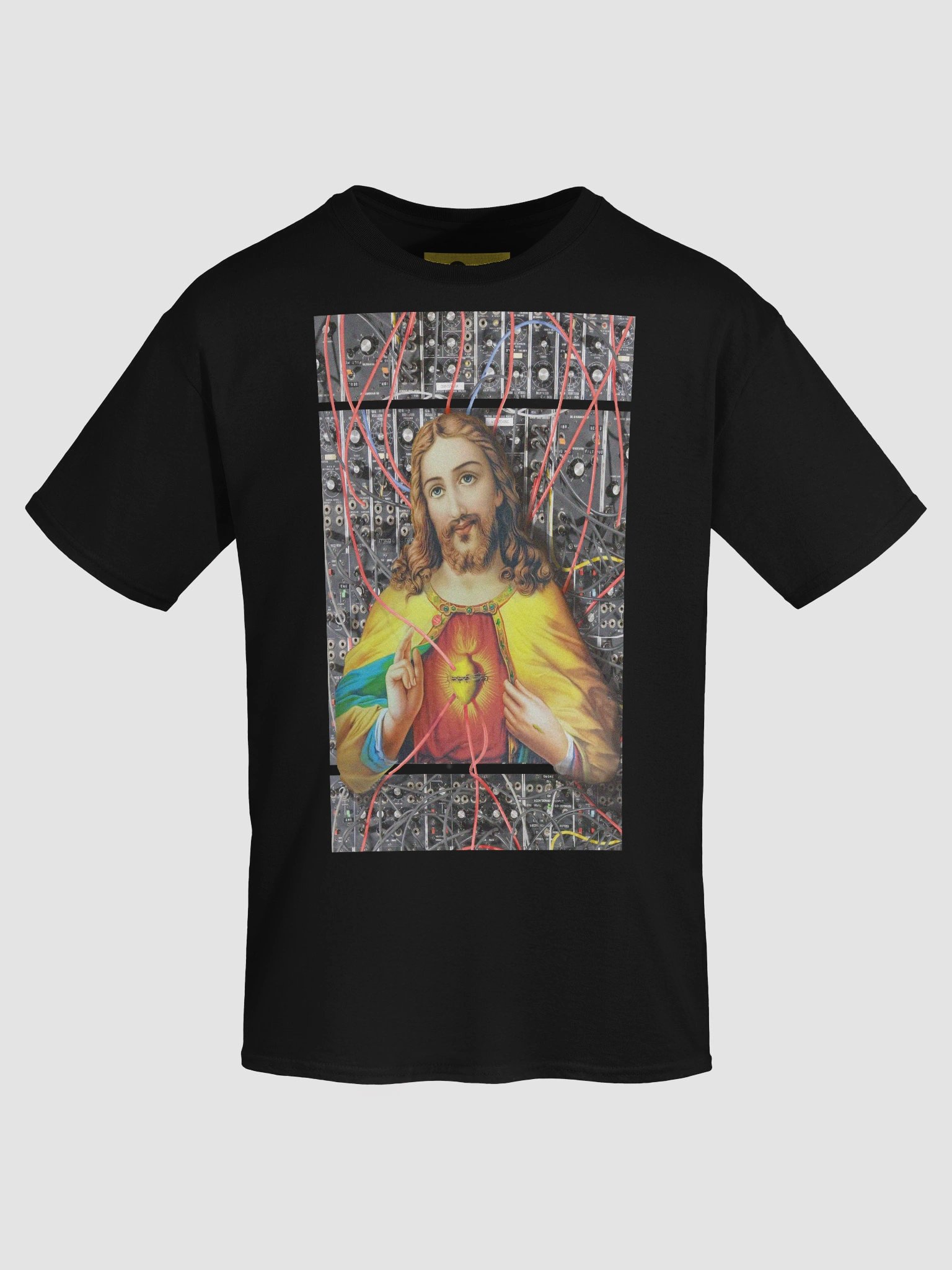 Jesus Christ Sacred MOOg by Frank Fonik, Techno EDM Unisex t-shirt product image (8)