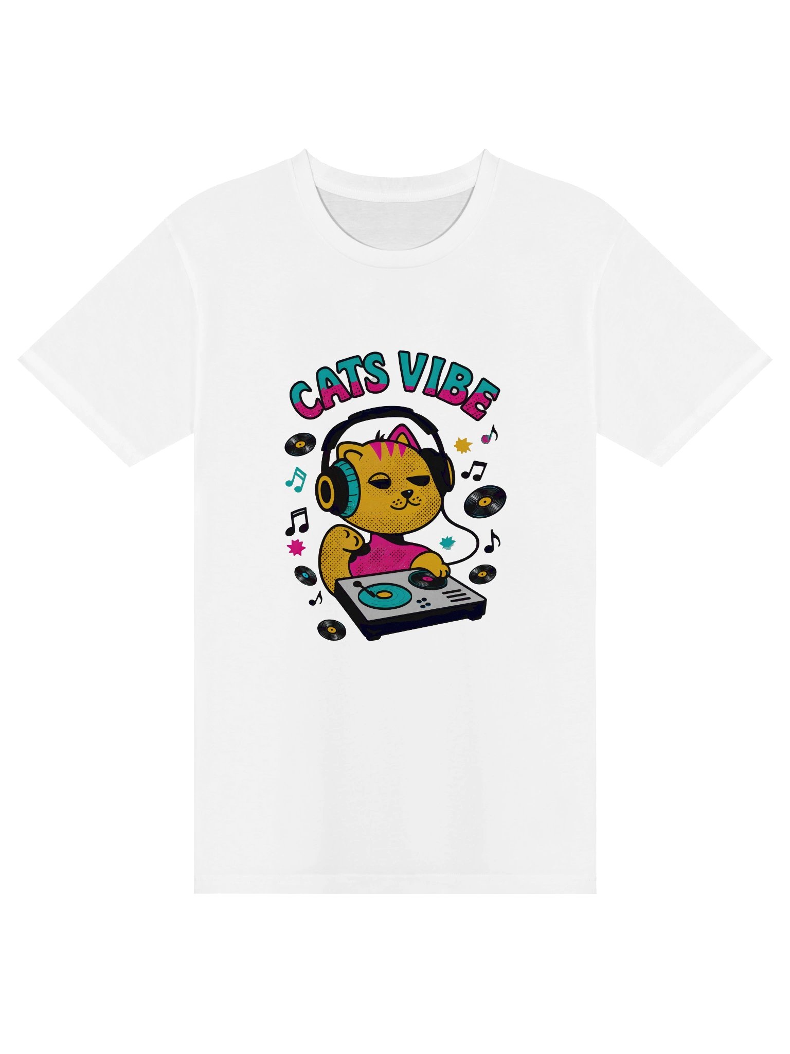 DJ Cat Groove Unisex T-Shirt product image (1)