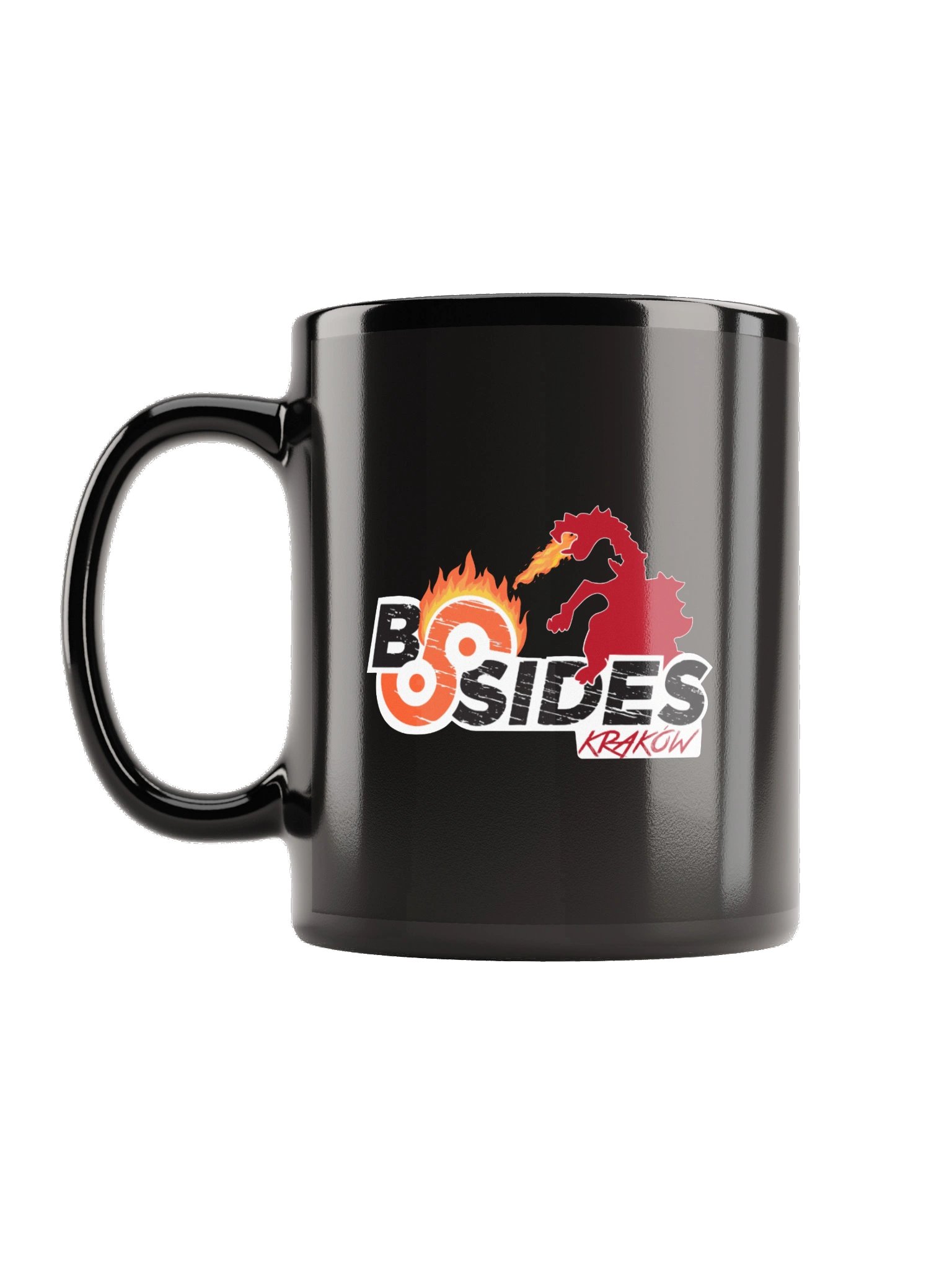 BSides Kraków Classic Logo Mug — Black product image (2)