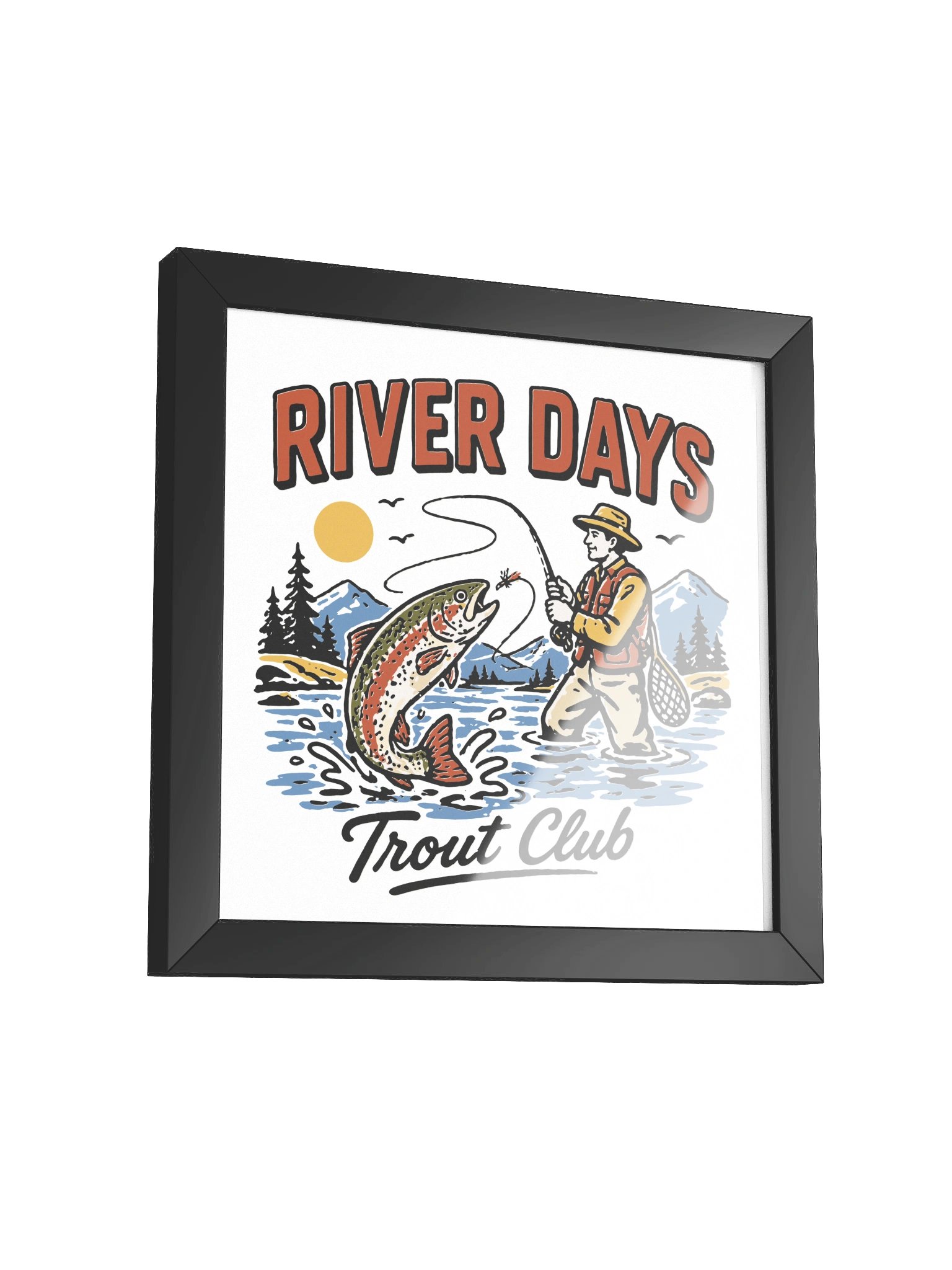 River Days Trout Club Vintage Fishing Poster product image (35)